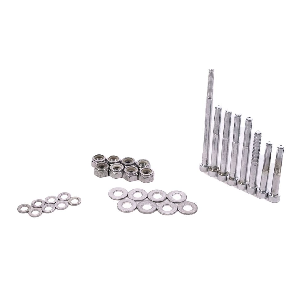 Full Set Of Chrome Case Bolts, Washers & Nuts